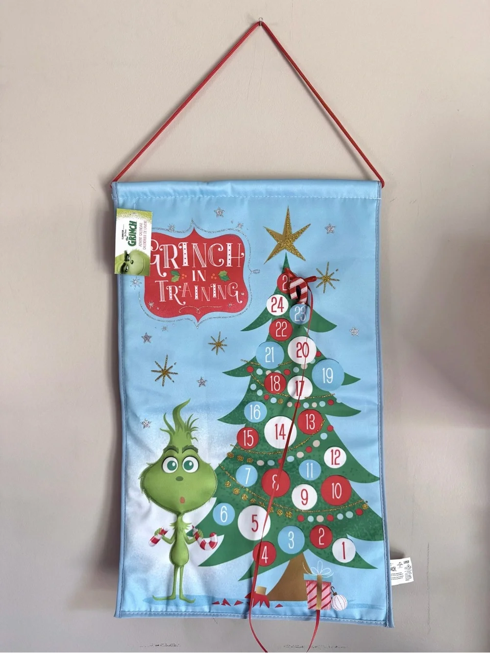 The Grinch Kurt Adler Holiday Advent Calendar with 25 day countdown NEW w/ tag